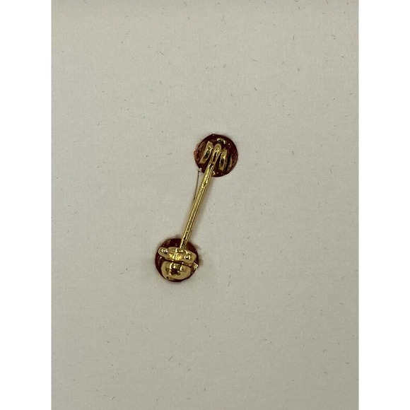 Vintage Especially for You PIN Brooch w/ Stone Layered in 18K Gold Rose Stem - Picture 6 of 6